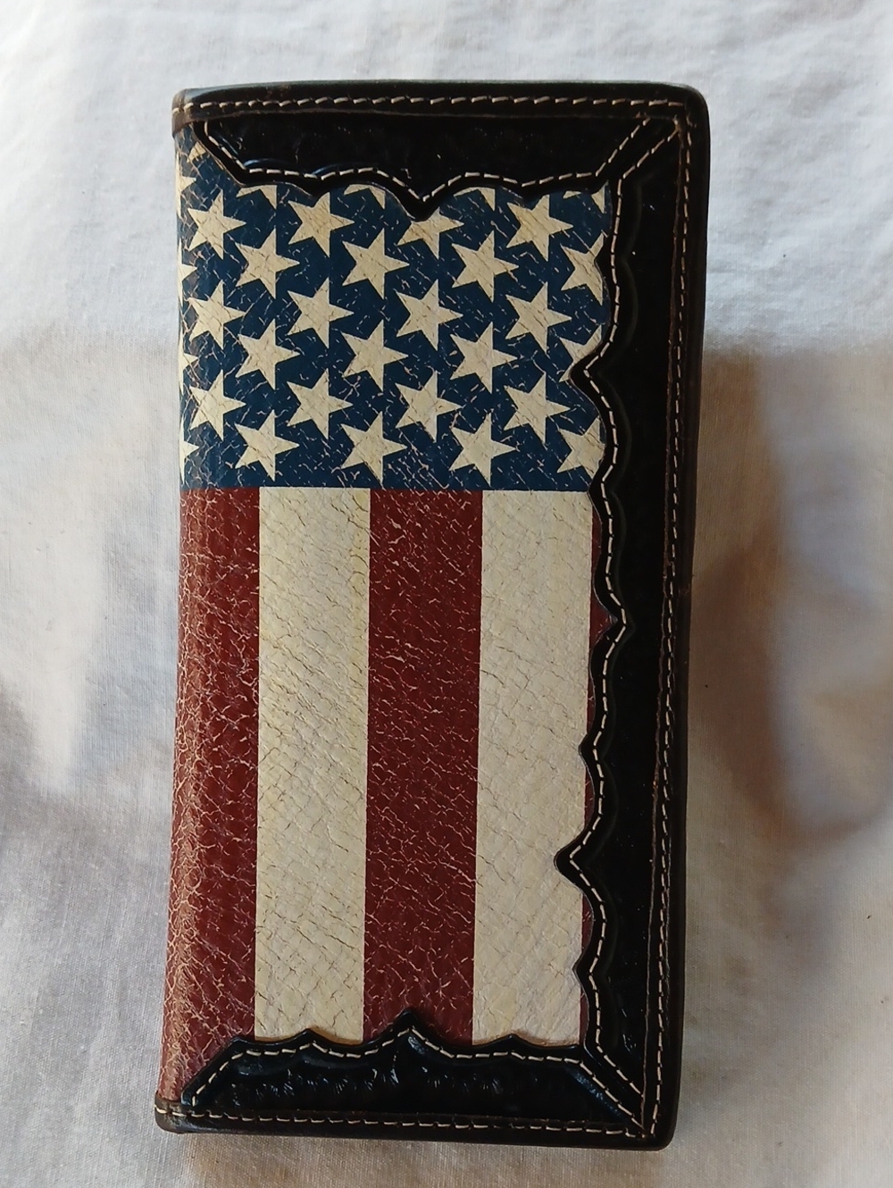 American Flag Distressed 3D Wallet